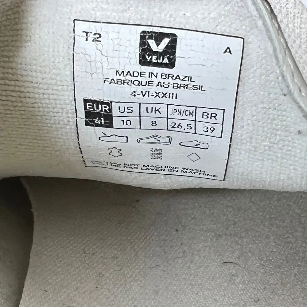 Veja Women's Campo Leather Sneakers, White Size 10